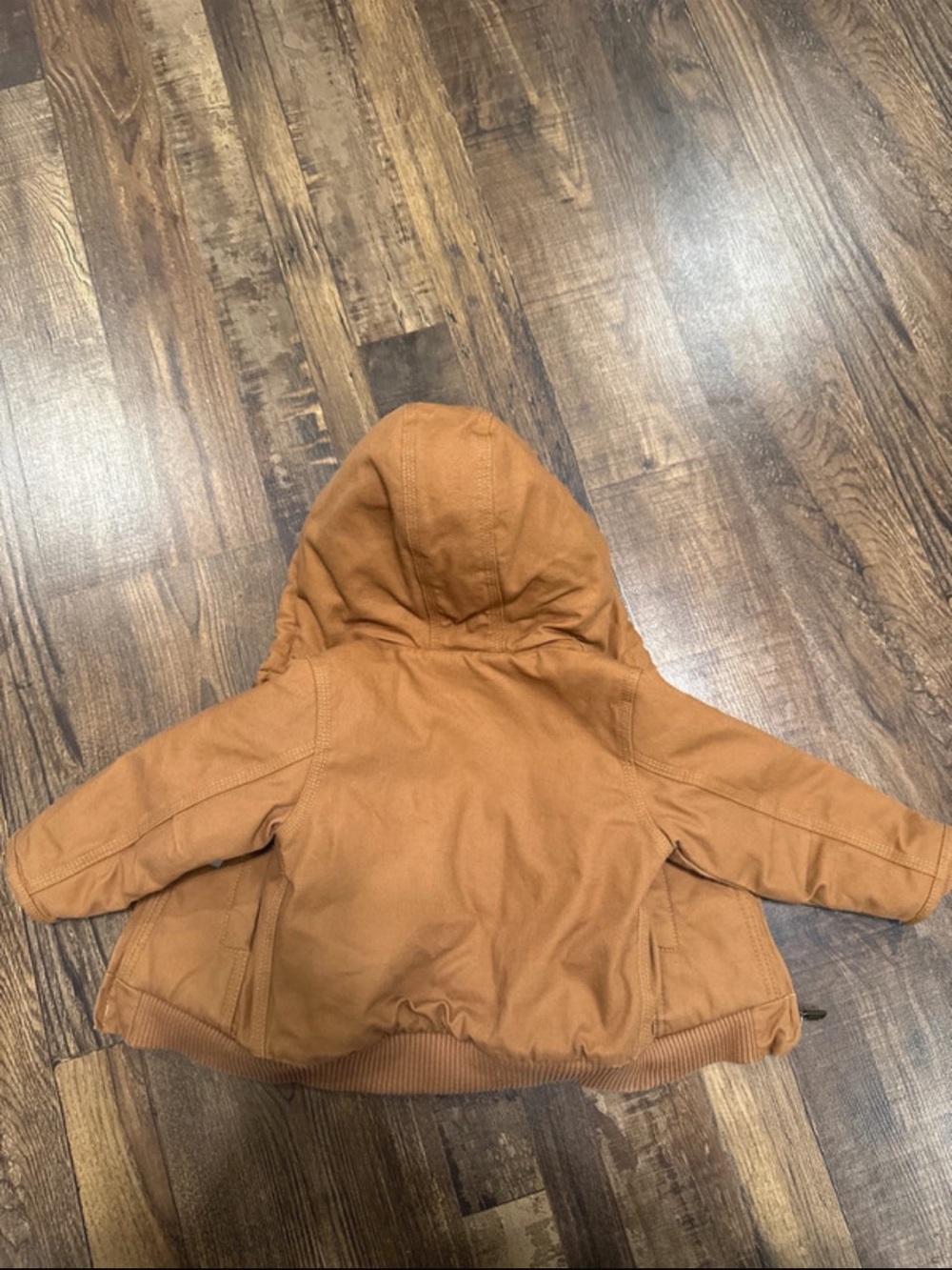 Carhartt Kids Hooded winter Jacket in Caramel